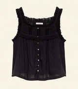 FIDELLA TOP -- BLACK