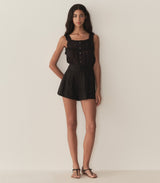 FIDELLA TOP -- BLACK