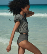 NERA TOP -- NOIR LA MADDALENA GINGHAM